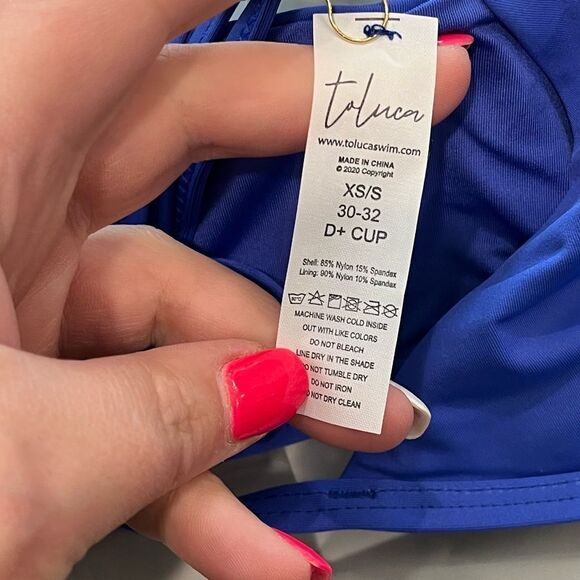 NWT Toluca Amina Bikini Top Waist Wrap Triangle Hydra Size XS/S - Picture 5 of 6